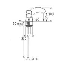Ideal Standard E6860  WATERWAYS basin Mixer with fixed spout and pop up waste, No handles.