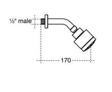 L6707AA OUTLINE Overhead Shower Kit, 3 spray