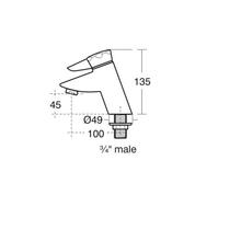 Ideal Standard ** 2 sets only  **   S7107AA NUASTYLE Bath Pillar Taps (pair)