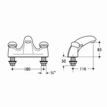 Ideal Standard ** 1 only  **   S7703AA HALO 2 tap hole Bath Filler