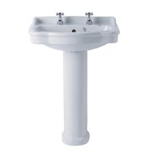 E472001 E473001 REFLECTIONS 60cm pedestal Basin, 2 TH