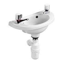 E617501 E617701 40cm Space Micro washBasin, 2 tapholes and overflow 