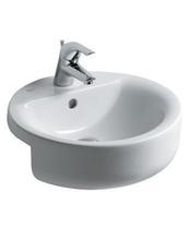 Ideal Standard CONCEPT Sphere 45cm semi countertop basin, 1 tap hole