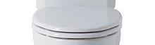 PLAZA Toilet seat and cover white, chrome plated hinges