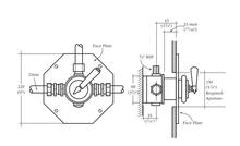 MASTERCRAFT MCPS53C Thermostatic Shower Valve, octagonal