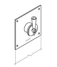 REGENT PS53CSQ Thermostatic Shower Valve, Square Wall Plate 