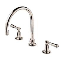 Barber Wilsons  RML6453 REGENT Metal Lever Basin Mixer, 3 Hole with swan neck