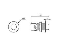 S4463AA S4513MY pneumatic palm push button