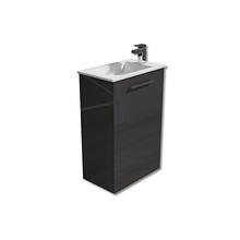  Square Vanity Unit 400 or 500mm, White or Grey, includes basin