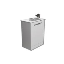  Square Vanity Unit 400 or 500mm, White or Grey, includes basin