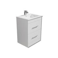  Square 600mm Vanity Unit White or Grey  with basin