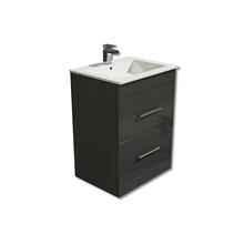  Square 600mm Vanity Unit White or Grey  with basin