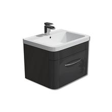 Destiny 600mm wall hung unit including basin, white or grey