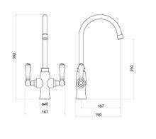 TRISEN TK002 RURA Kitchen Mixer, 