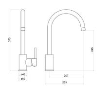 TRISEN TK010 BRENO Kitchen Mixer, 