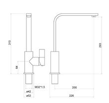 TRISEN TK014 FLATO Kitchen Mixer, 