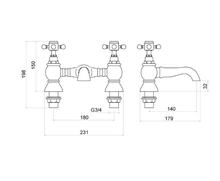 Trisen FORMBY TT105 2H Bath Mixer