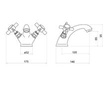 Trisen TT202 WISLEY Basin Mixer NO WASTE