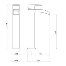 Trisen MERION TT303 Tall Single Lever Basin Mixer no waste