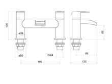 Trisen MERION TT305 2H dual control  Bath Filler