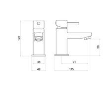 Trisen ARDEN TT601 MINI  Single Lever Basin Mixer no waste