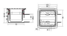 NR615 Stainless steel Grate ABS Plastic Body Drain Trap  100x100mm