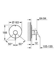 GROHE 19286001/35501 ESSENCE  Concealed Manual Shower  Mixer