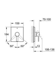 Grohe 19317 35501  ALLURE Manual Shower Mixer