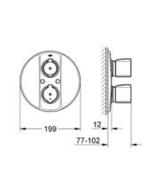 GROHE 19417 35500 Grohtherm 2000 SPECIAL  Thermostatic Bath/Shower Mixer  (with RAPIDo body)