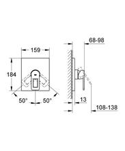 GROHE 19455000 35501 QUADRA Built in Shower Mixer