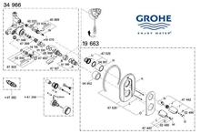 Grohe 19663/34966 Grohtherm 3000 <b>Shower</b> Mixer spare parts