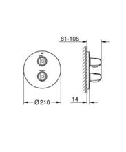 ** new ** GROHE 19984/35500  Grohtherm 1000 BIV Thermostatic Shower Mixer