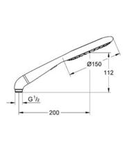 ** 1 only  ** GROHE RAINShower ICON HandShower 