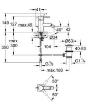 32147000  ALLURE Bidet Mixer PUW 