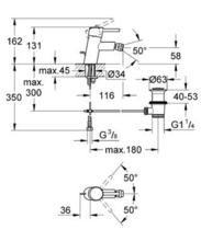 GROHE 32208001 CONCETTO Bidet Mixer MONO