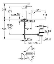 32898001 23379001 ESSENCE Basin Mixer with Pop Up Waste 