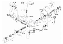 Grohe 34001 Europlus exposed thermostatic bath/shower mixer, spare parts