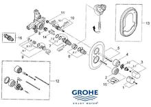 Grohe 19656 34328 Grohtherm 1000 <b>Shower</b> spare parts