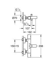 Grohe 34441002 Grohtherm 1000 COSMO M Bath/Shower mixer 