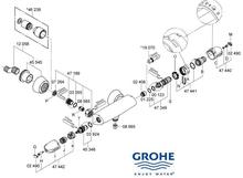 Grohe 34679 Grohtherm 3000 exposed thermostatic shower mixer, spare parts