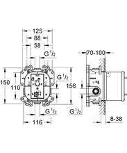 GROHE 19286001/35501 ESSENCE  Concealed Manual Shower  Mixer