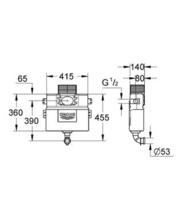 GROHE  38422  WC Concealed Cistern 6/3Ltr