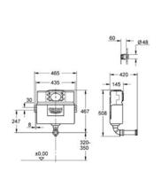 GROHE 38691 Eau2 Dual Flushing System & Air Button