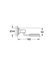 GROHE 40652 Essentials Authentic holder for glass/soap , chrome