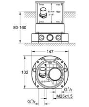 45984 Fixing Set for Floorstanding Bath Spout