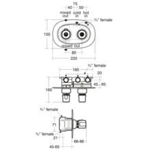 Ideal Standard  T revi E3115AA Traditional  THERM Shower Valve , spare parts