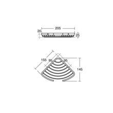 Ideal Standard   A9149AA Concept Corner Soap Basket