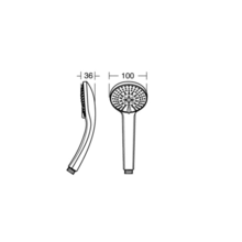 Ideal Standard **  1 only ** IDEALRAIN B9405AA L3 120mm Handspray  3 function