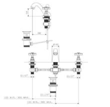excess stock: COBRA Capstan 3 hole Basin Mixer