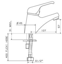 GA650 GA651 GA652 COBRA GALA Basin Mixer, choice of handles & waste